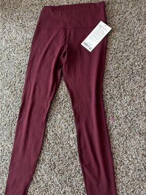 lululemon athletica High-Rise Burgundy Leggings